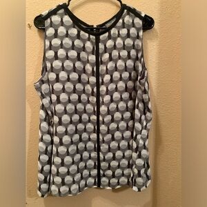 Stylish Black and Gray Sleeveless Top